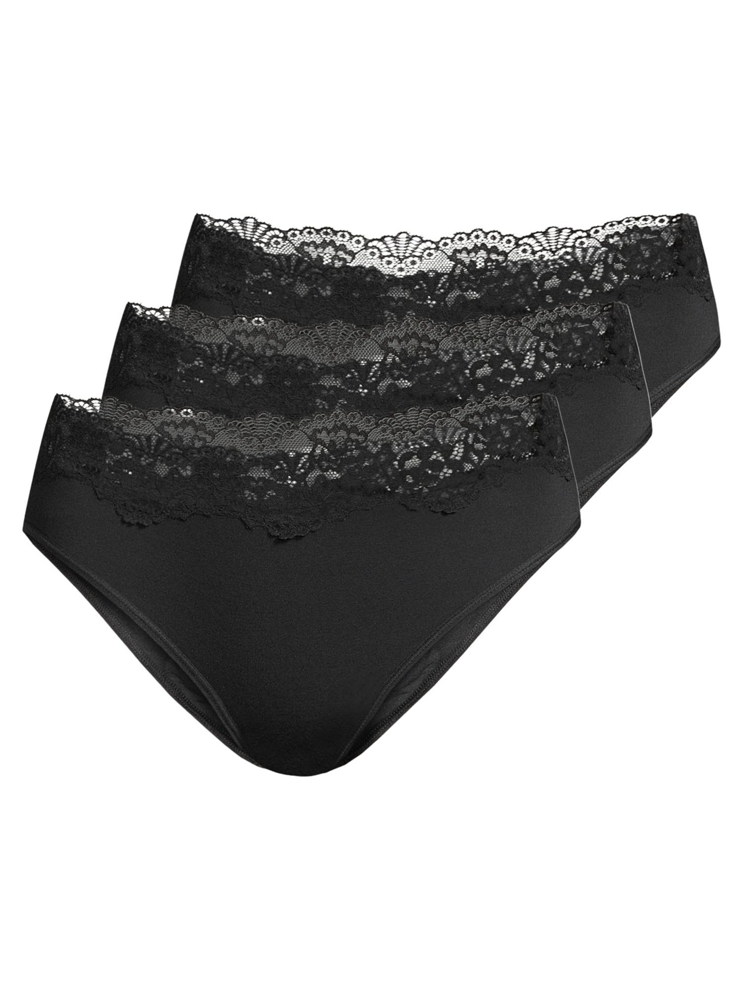 Nina von C. Slip 'Romance'‌‌‌‌‌ in Schwarz: Vorderseite