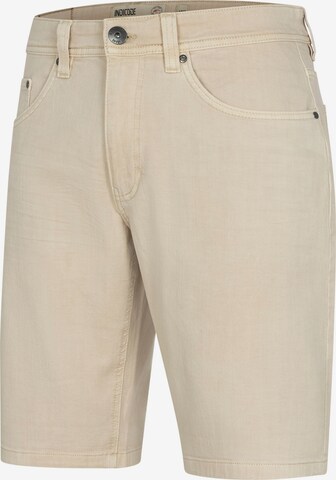 INDICODE Regular Chino Pants in Beige: front