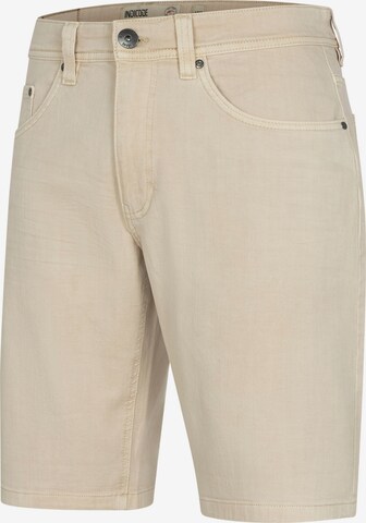 INDICODE Chino Pants in Beige: front