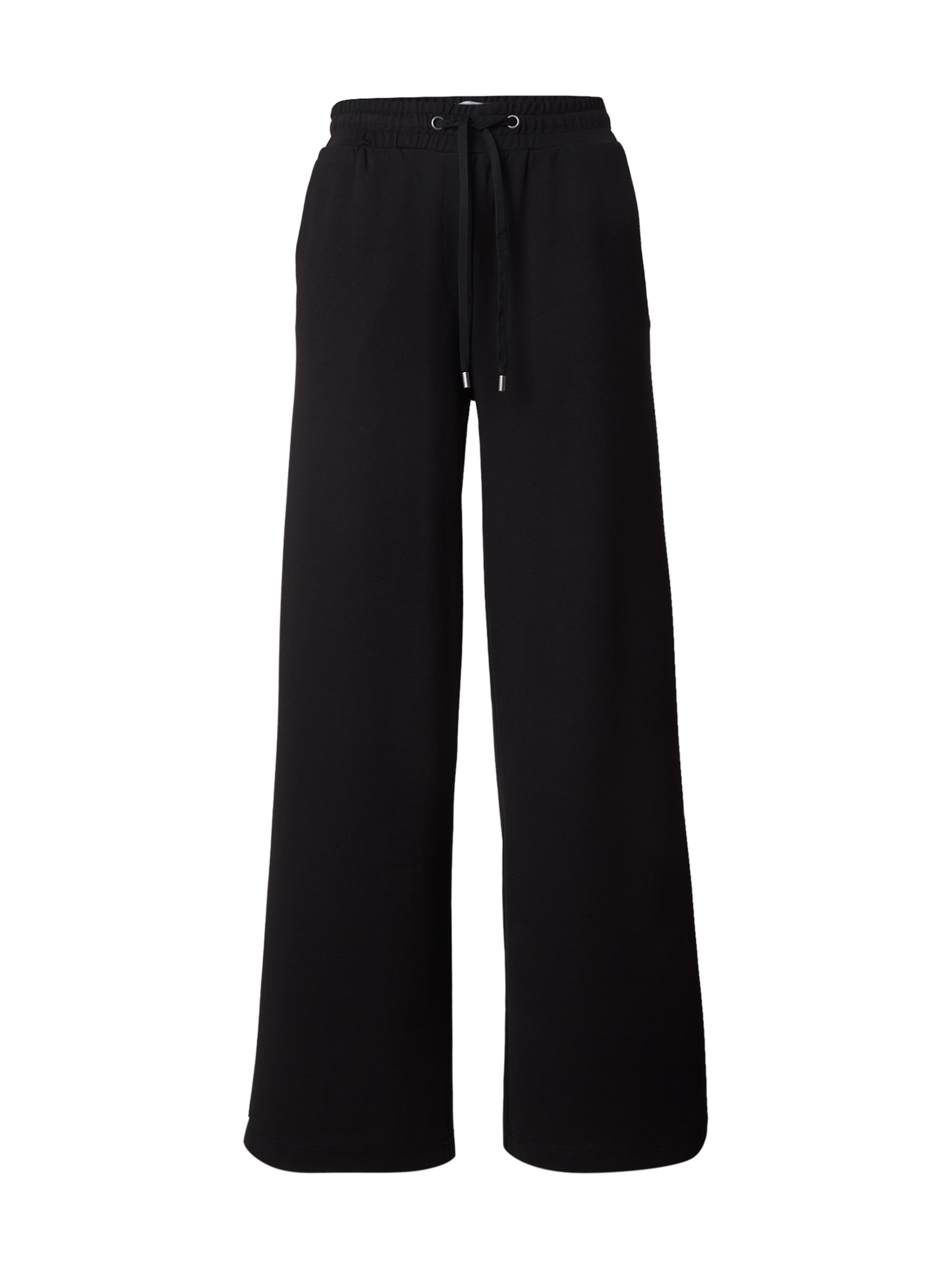 Wide leg Pantaloni 'BYRIZETTA' de la b.young pe negru: față