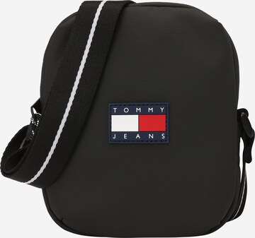 Borsa a tracolla di Tommy Jeans in nero: frontale