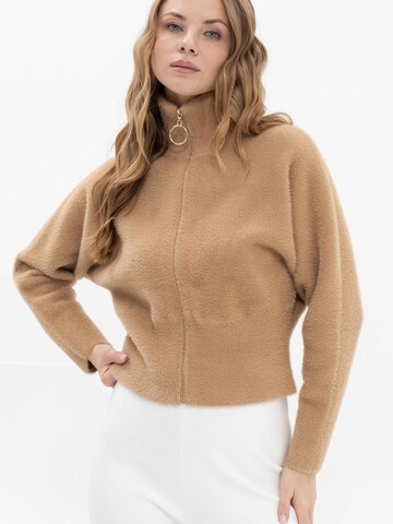 Passioni Fleece Jacket in Beige: front