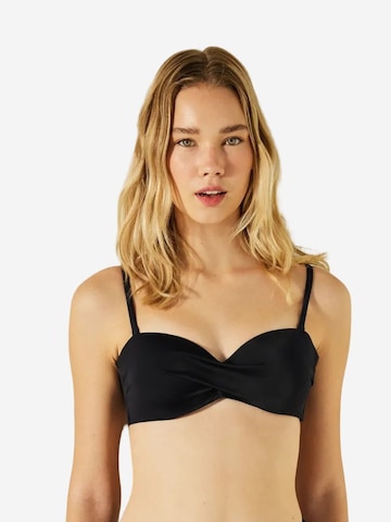 Penti Bandeau Góra bikini 'Bikinioberteile' w kolorze czarny