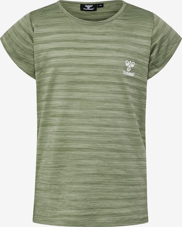 T-Shirt fonctionnel 'SUTKIN' Hummel en vert : devant