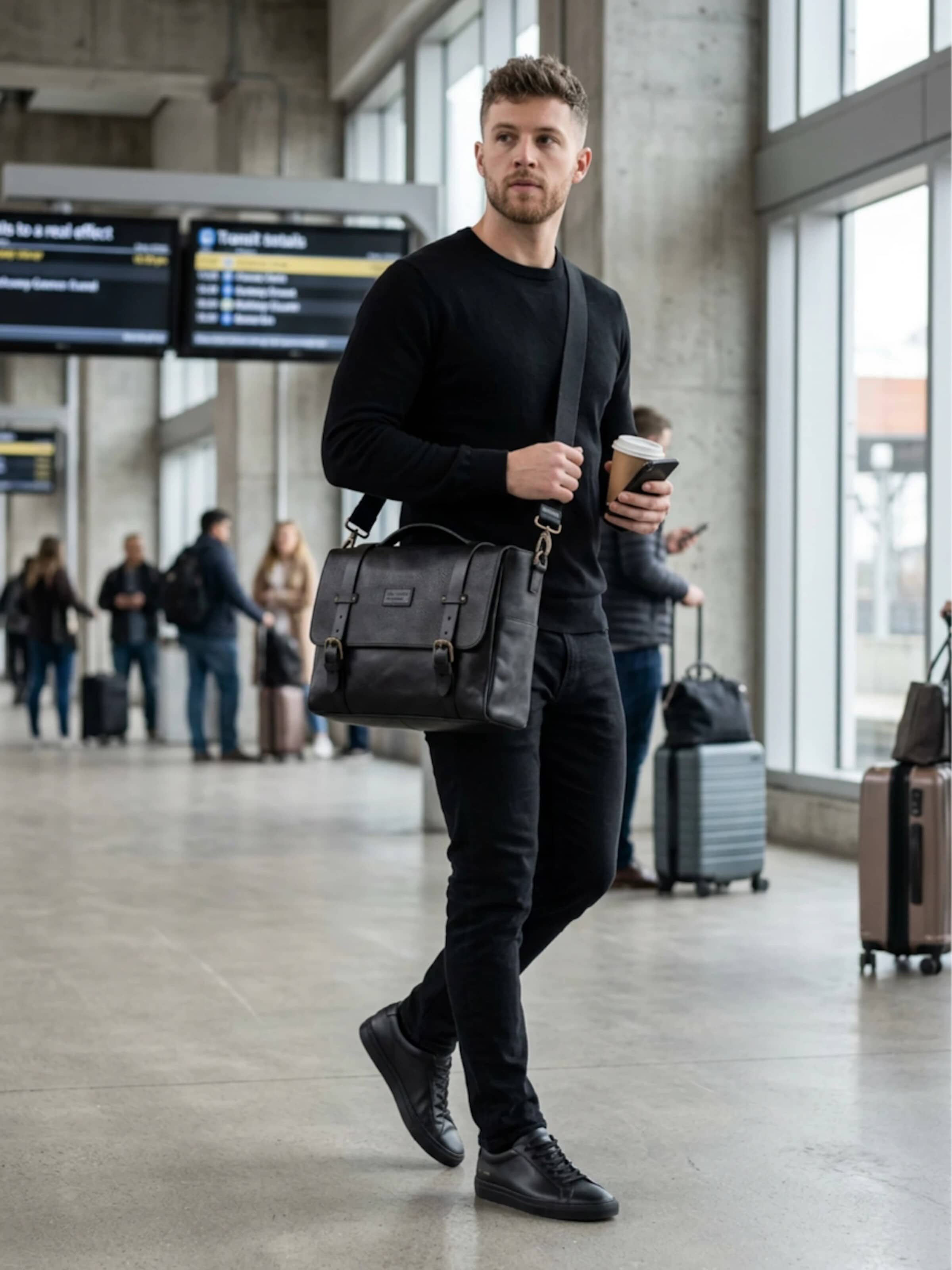THE DUST COMPANY Messenger – černá