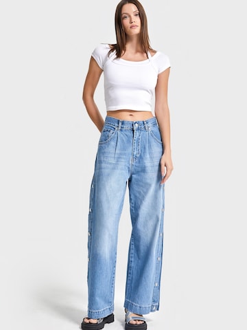 IT'S BASIC Loosefit Jeans 'Relaxed High Rise Jeans' in Blauw