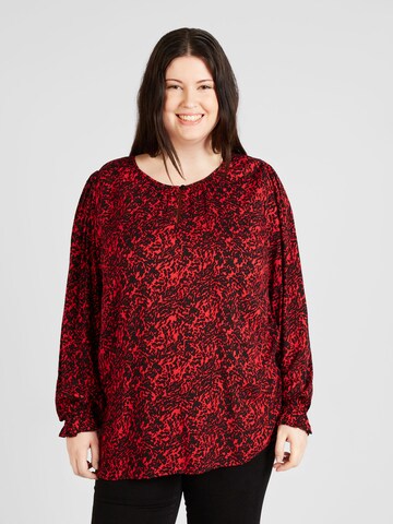 ONLY Carmakoma Bluse 'SCARLETT' in Rot: predná strana