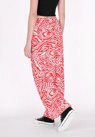 Wide Leg Pantalon myMo ROCKS en rouge
