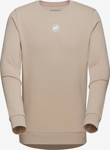 MAMMUT Sportsweatshirt 'Original' in Beige: Vorderseite