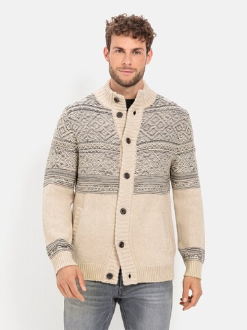 CAMEL ACTIVE Knit Cardigan in Beige: front