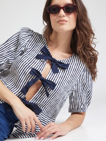 PIECES Bluse 'PCTalvina' in Blau