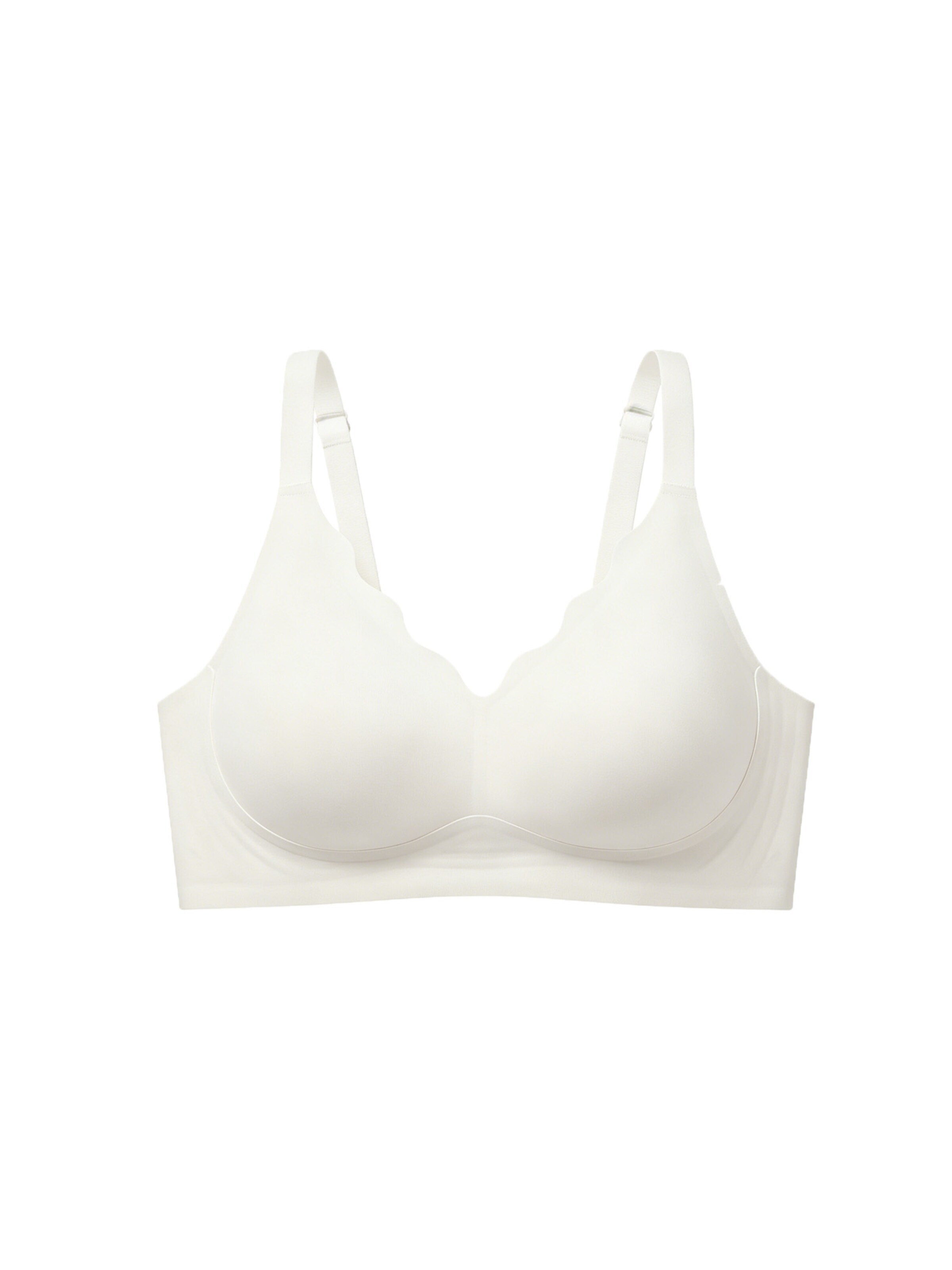 SHARICCA Push-up Bra 'SHARICCA Seamless Jelly Bras' in White: front