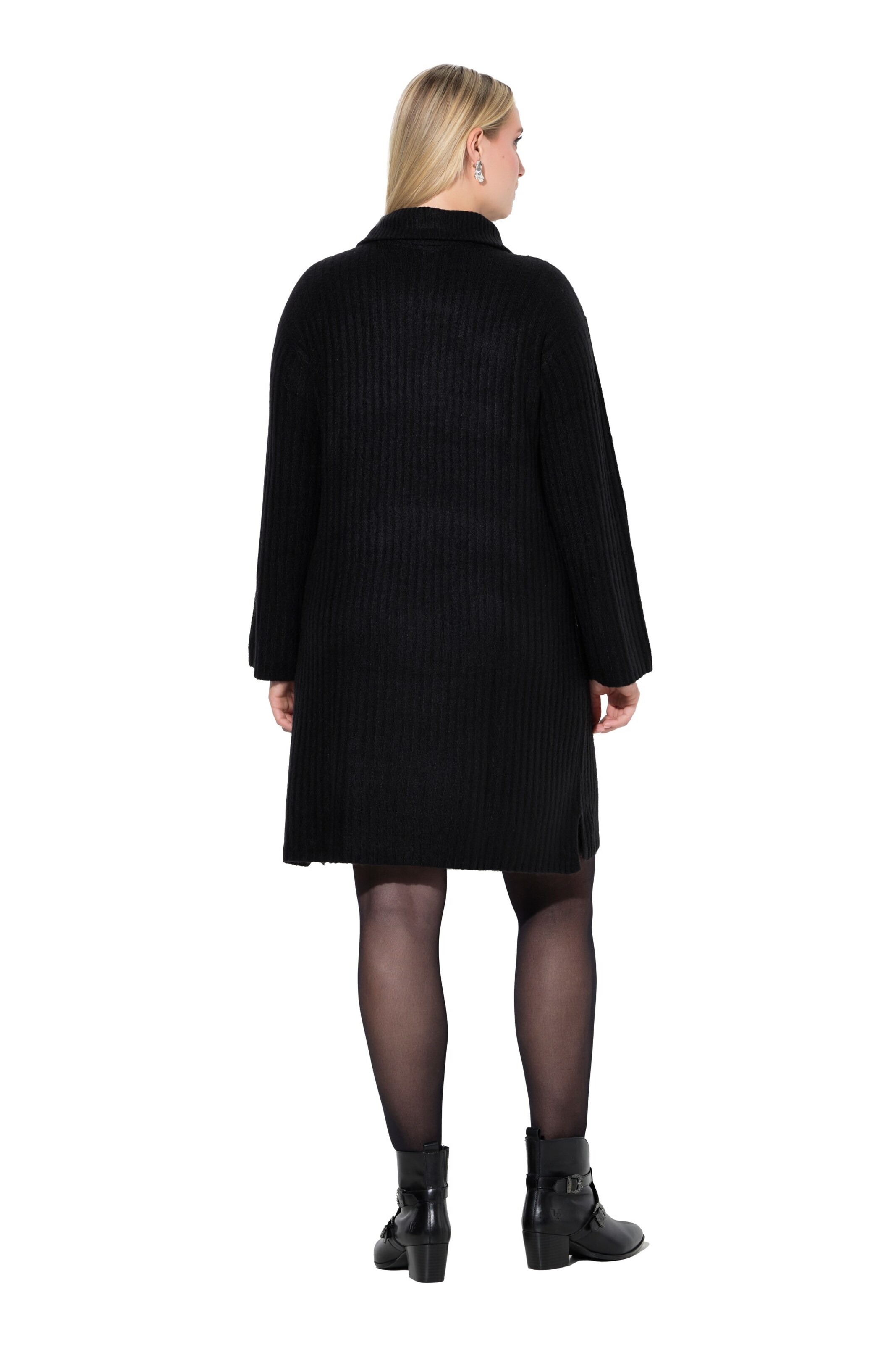 Ulla Popken Gebreide jurk in Zwart