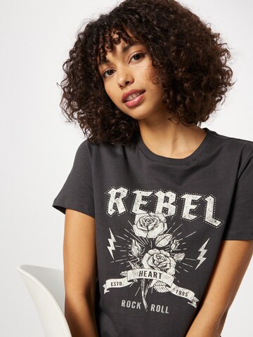 ONLY T-Shirt 'VINNIE' in Grau