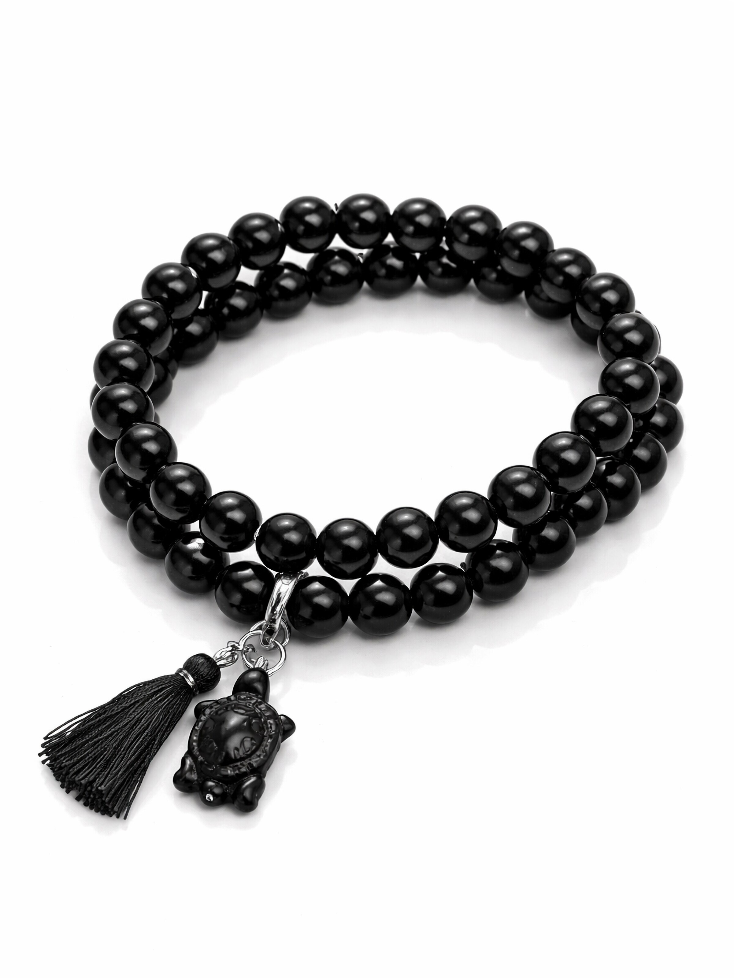 COLLEZIONE ALESSANDRO Bracelet 'Tartaruga' in Black