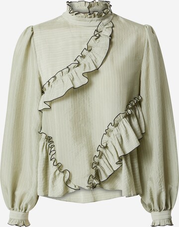 Hofmann Copenhagen Blouse 'BABETTE' in Green: front