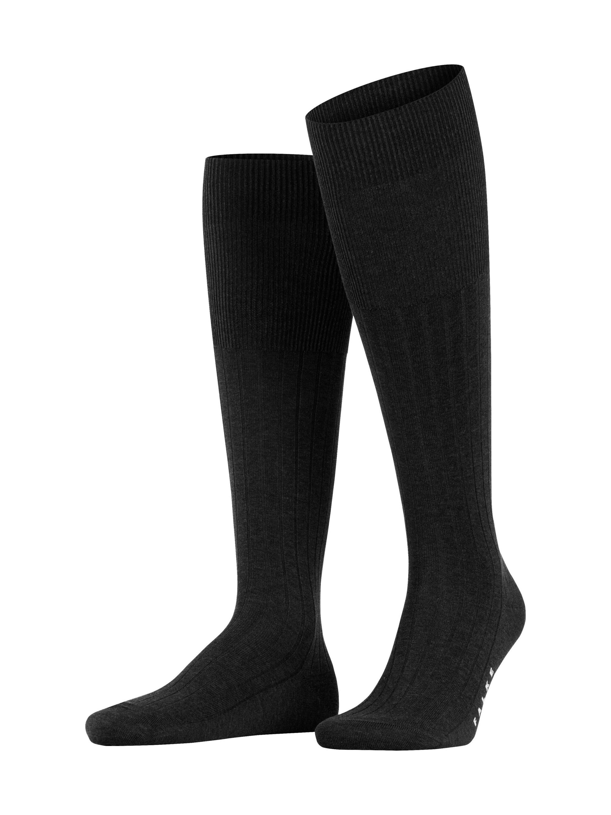 FALKE Kniestrümpfe 'Milano'‌‌‌‌‌‌‌‌ in Grau: Vorderseite