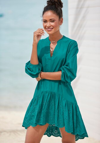 LASCANA Shirt Dress in Green: front