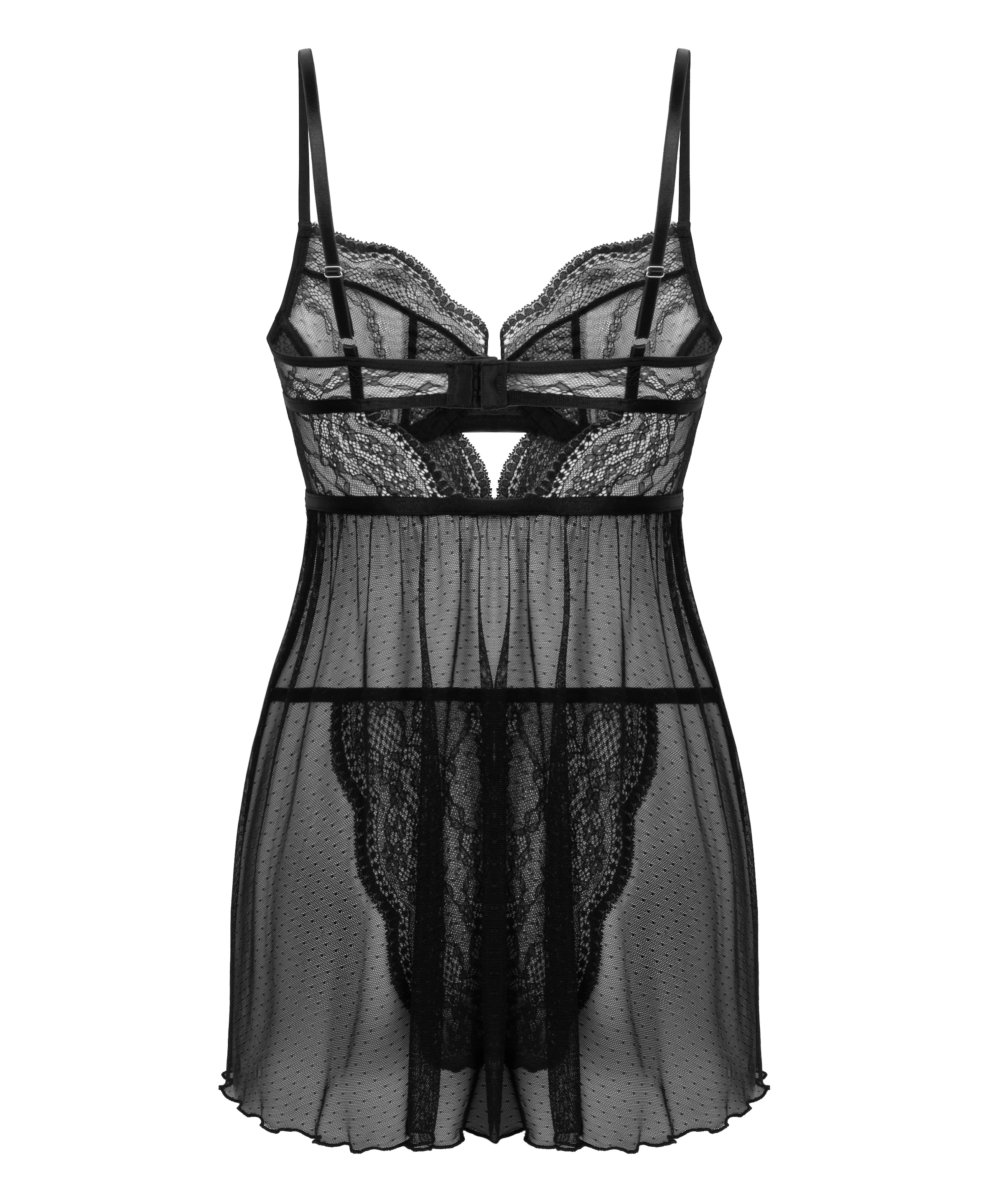 Hunkemöller Hálóköntös 'Isabelle' - fekete