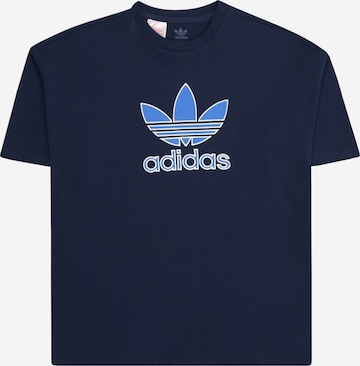 ADIDAS ORIGINALS Shirt 'Trefoil' in Blauw: voorkant