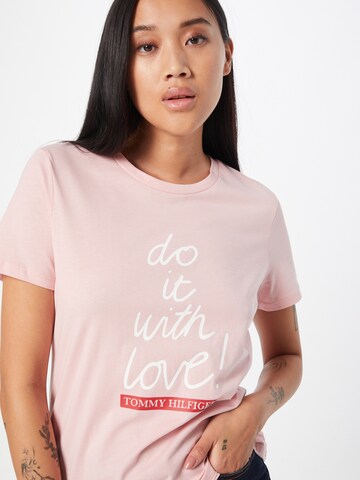 TOMMY HILFIGER T-shirt i rosa