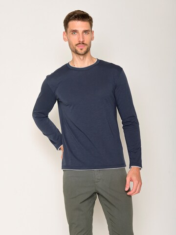 T-Shirt GREENBOMB en bleu : devant
