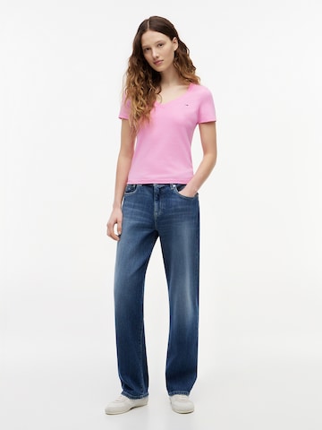 Tommy Jeans Koszulka w kolorze różowy