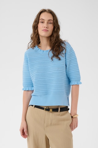 Pull-over CULTURE en bleu : devant