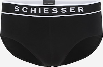 SCHIESSER Slip in Schwarz: predná strana