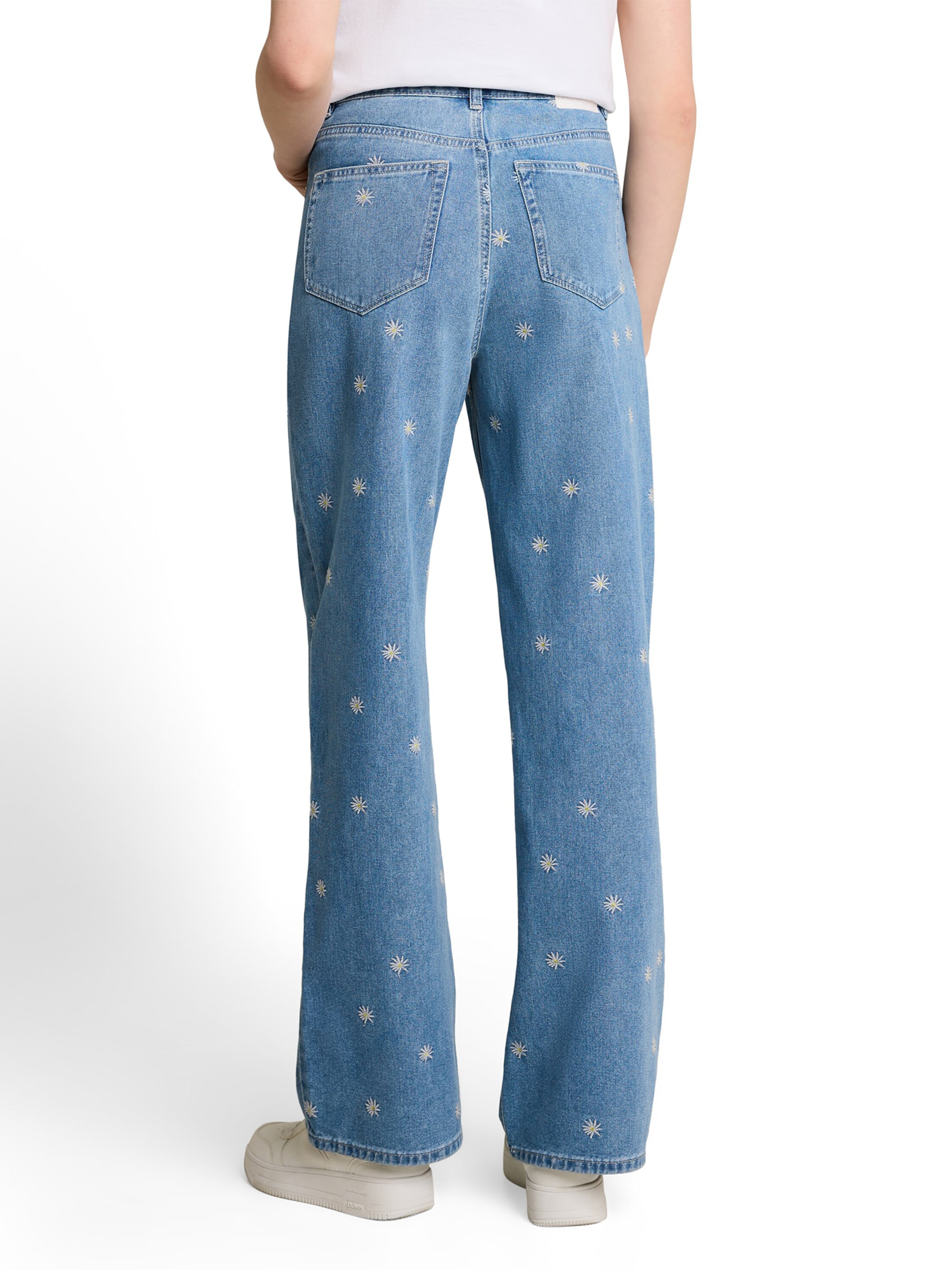 TOM TAILOR DENIM - Pierna ancha Vaquero 'Linou' en azul