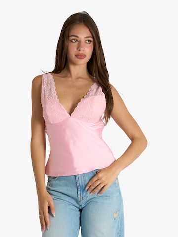 ViCOLO Top in Pink: front