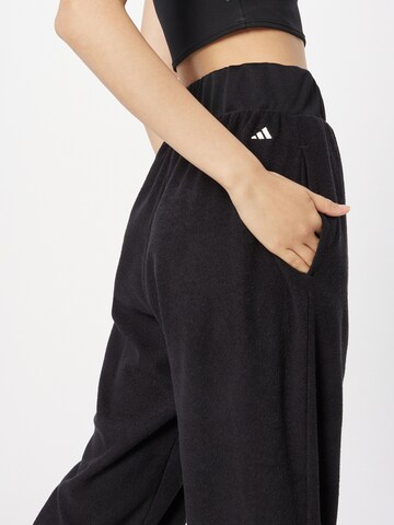 ADIDAS PERFORMANCE Tapered Workout Pants 'Select Sweat' in Black