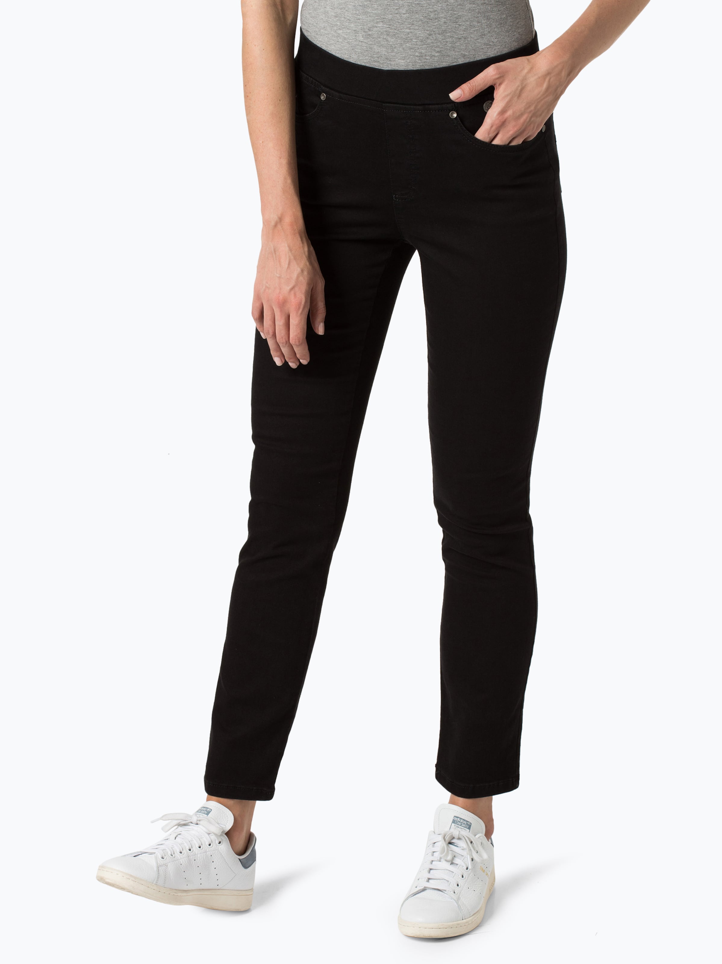 Anna Montana Slimfit Jeggings in Zwart: voorkant