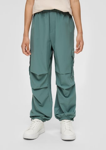 s.Oliver Tapered Broek in Groen: voorkant