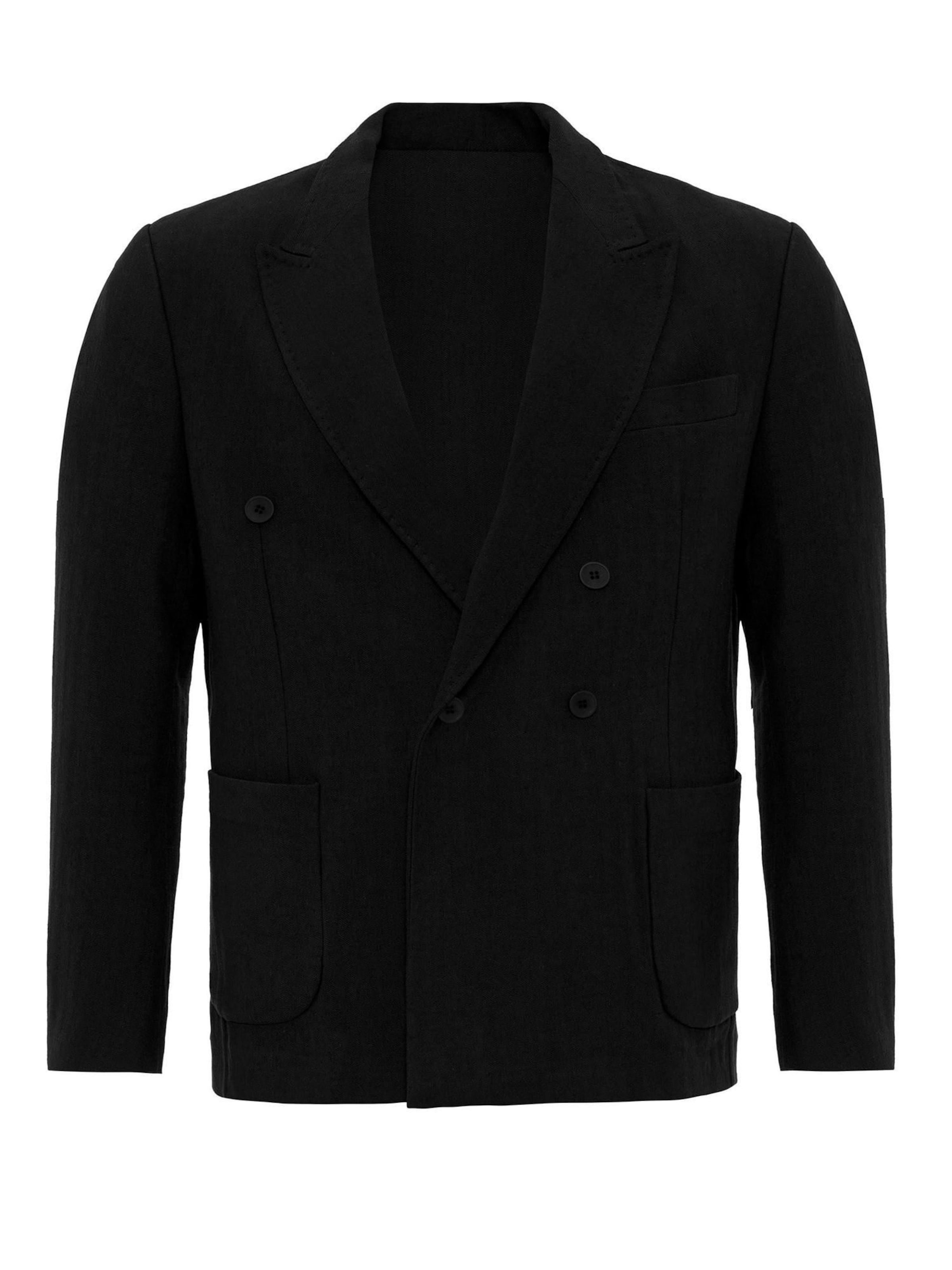 Antioch Regular fit Colbert in Zwart: voorkant