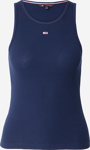 Tommy Jeans - Top 'Essential' em azul: frente