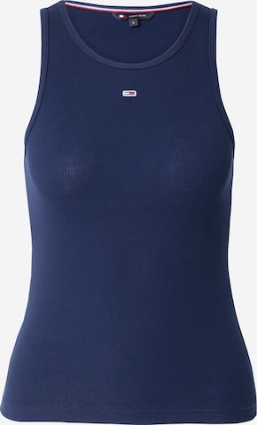 Tommy Jeans Top 'Essential' in Blue: front