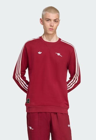 ADIDAS ORIGINALS Sweatshirt 'FC Arsenal Terrace Icons' in Red: front
