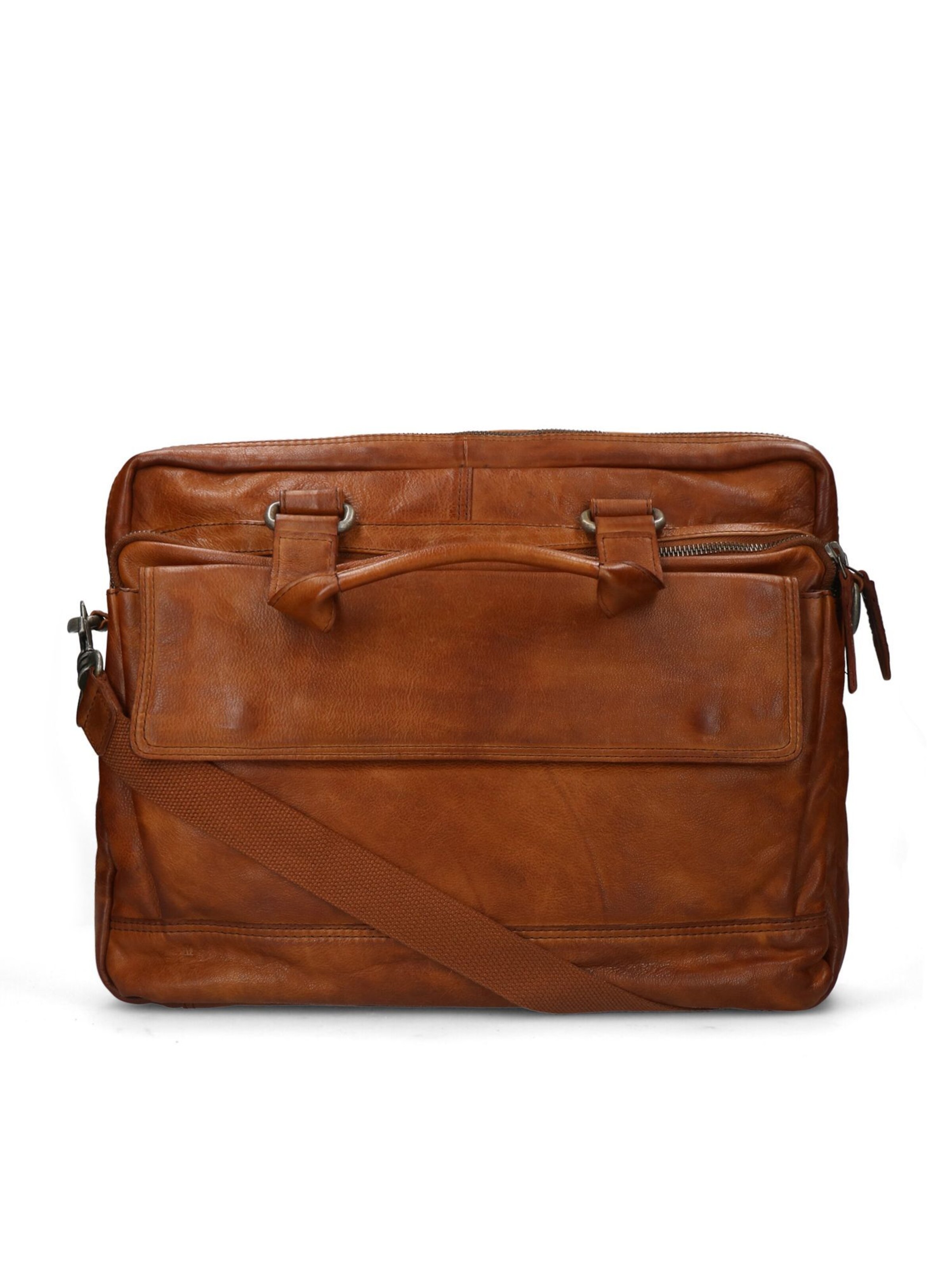 MANFIELD Laptoptasche in Braun: Vorderseite