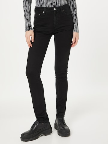 WEEKDAY Skinny Jeans i svart: framsida