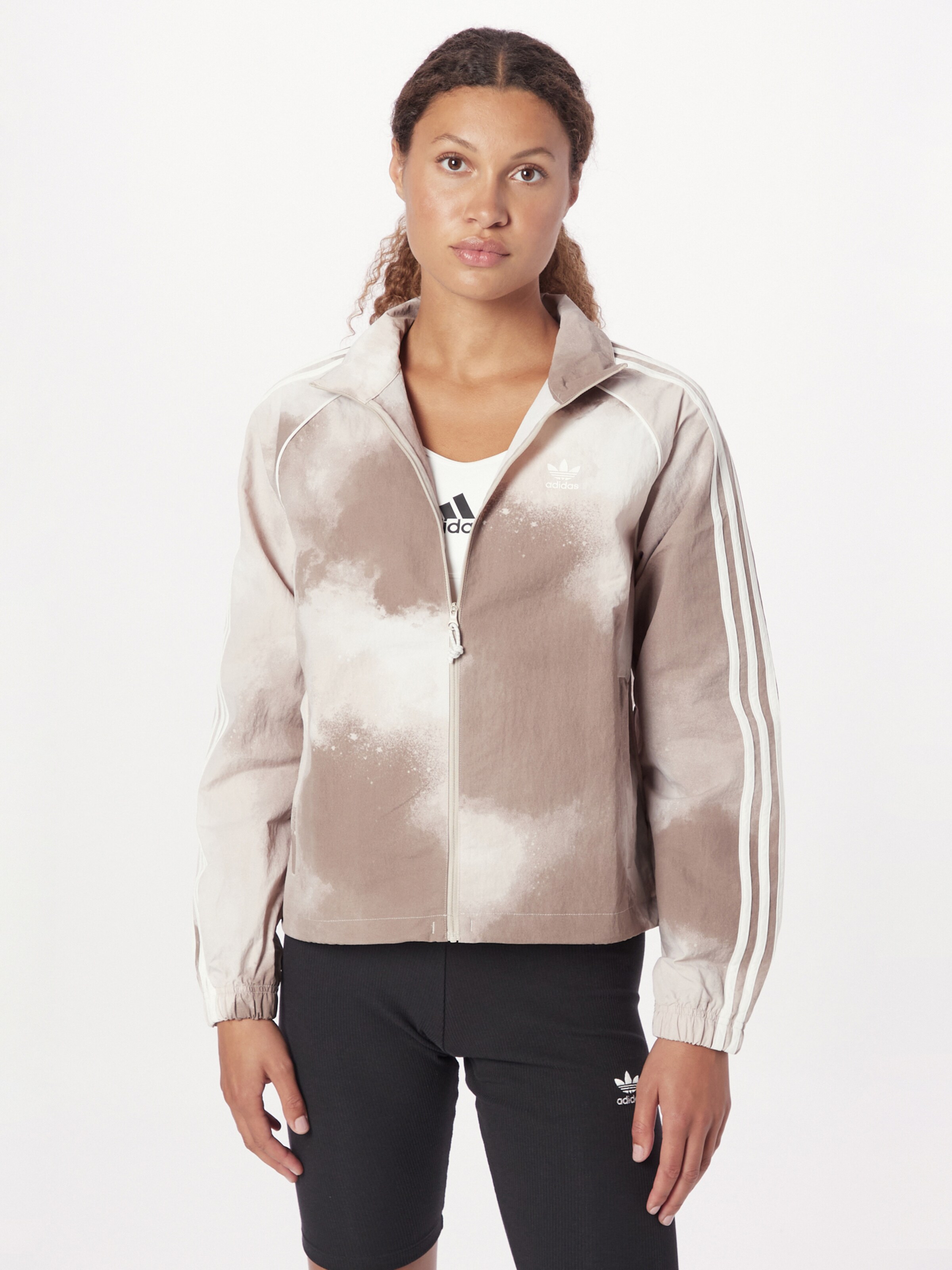 ADIDAS ORIGINALS Between Season Jacket Colour Fade in Dark Beige ABOUT YOU