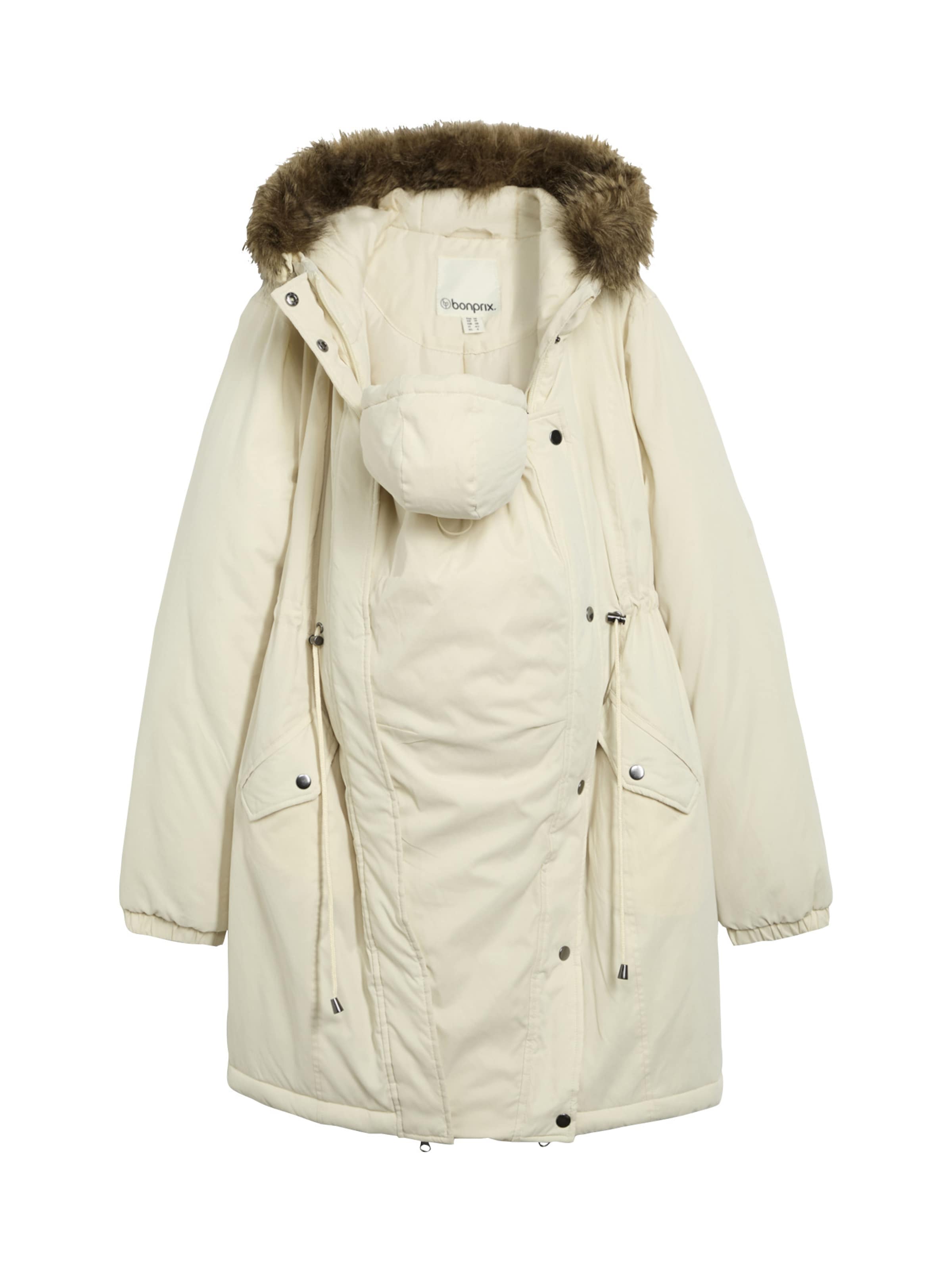 bonprix Zimní parka – béžová: přední strana