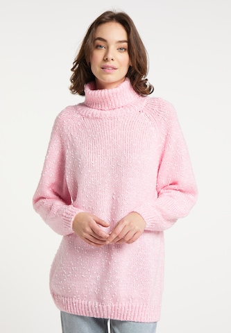 MYMO Strickpullover in Pink: Vorderseite