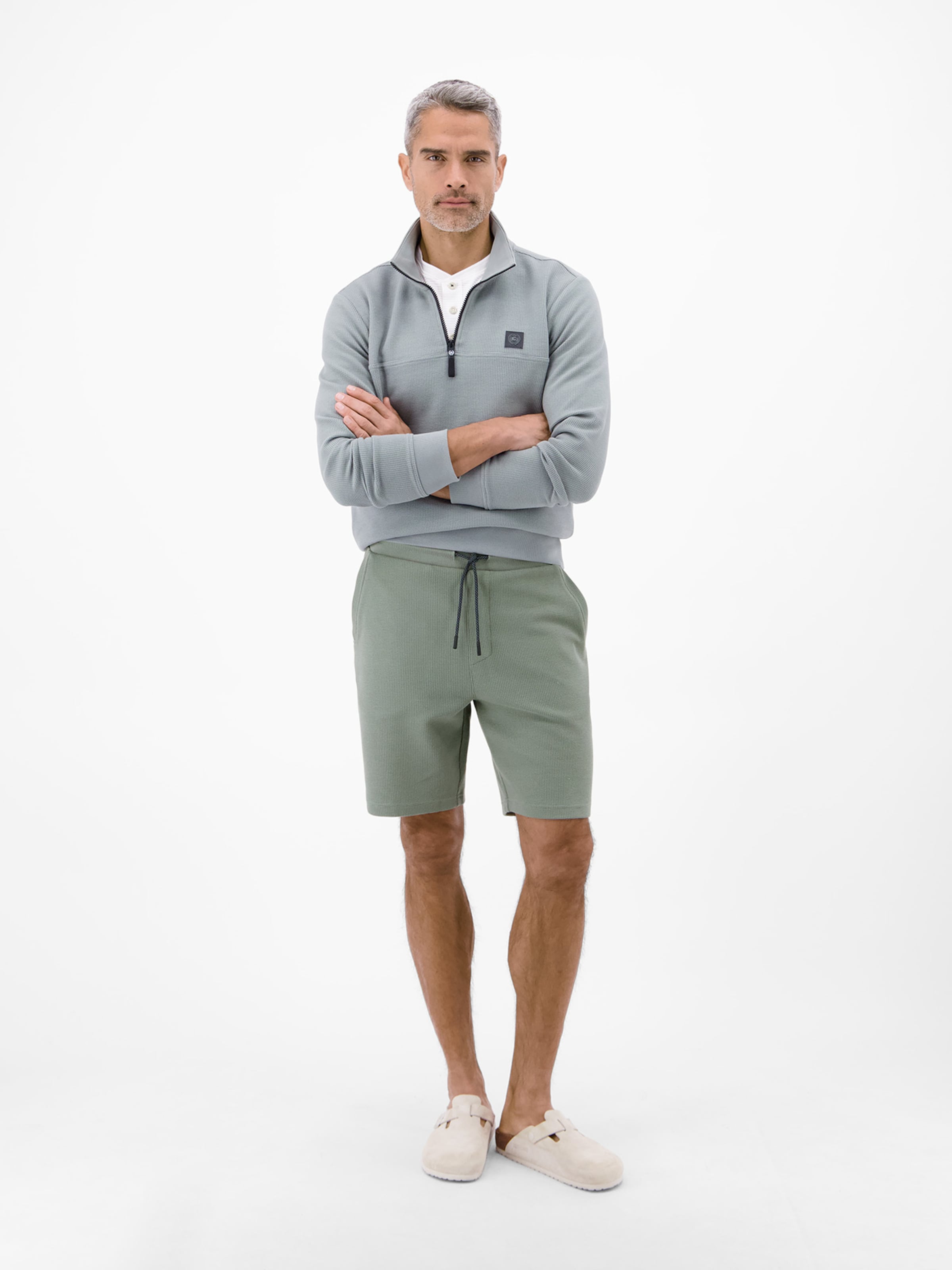 Regular Pantalon LERROS en gris