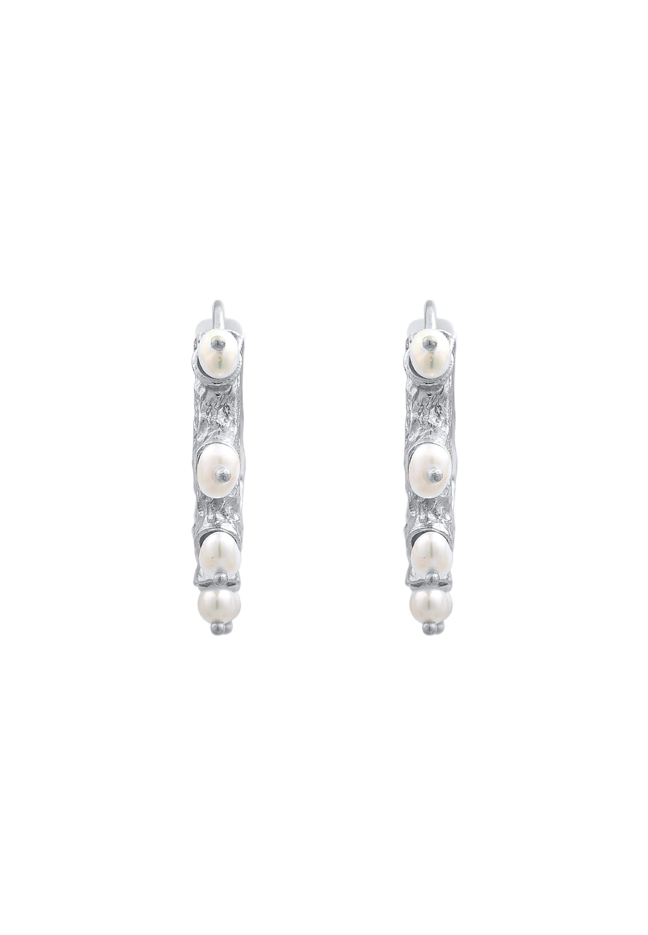 Boucles d'oreilles 'Sun of Pearls' Haze&Glory en argent