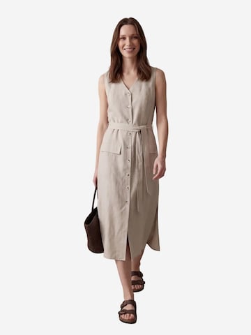 My fashion Shirt dress in Beige: front