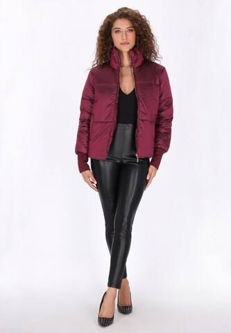 Veste mi-saison faina en rouge