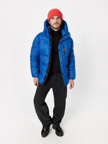 INDICODE JEANS Winterjas 'Tripp' in Blauw