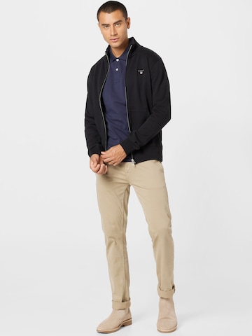 GANT Zip-Up Hoodie in Black