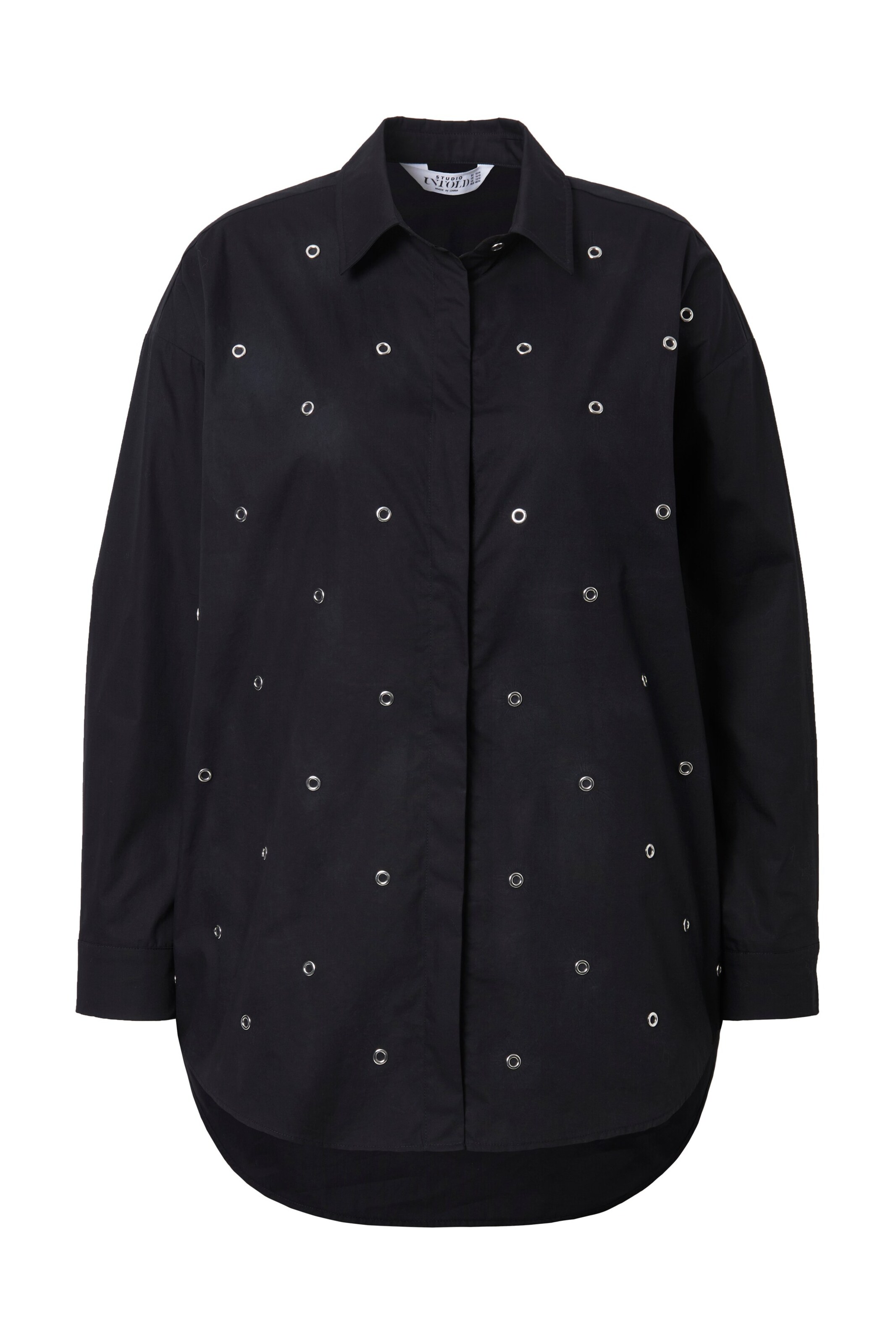 Studio Untold Blouse in Zwart: voorkant